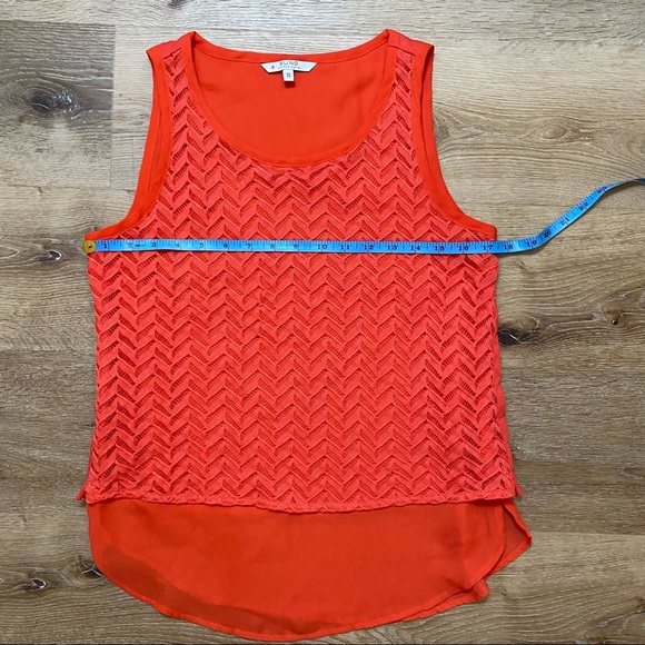 Alfred Sung Layered Tank Top with Crochet Details - Picture 7 of 8